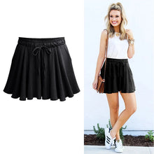 Load image into Gallery viewer, Women Shorts Summer Chiffon Casual Shorts Female Wide Leg Elastic High Waist Shorts Wide Leg  Womens Shorts Summer
