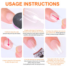 Load image into Gallery viewer, Super Strong Nail Glue For Press On False Nail Tips, Acrylic Fake Nails,Long-lasting Adhesion, Rhinestone Glue With Fast Drying
