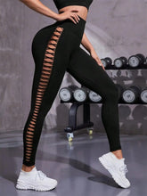 Load image into Gallery viewer, Women's Sporty Tie-Dyed Side-Cut Yoga Pants, Fashionable High-Waisted Hip-Lifting Sports Pants, Seamless Stretch Tight Pants
