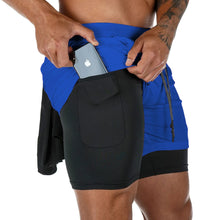 Load image into Gallery viewer, Camo Running Shorts Men Gym Sports Shorts 2 In 1 Quick Dry Workout Training Gym Fitness Jogging Short Pants Summer Men Shorts
