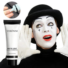 Load image into Gallery viewer, Halloween Pure White Makeup Foundation Mixable Pure White Foundation Adjuster Concealer Face Paint Makeup Clown COS Carnival
