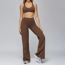 Load image into Gallery viewer, Yoga Set 2PCS Women Sportswear Workout Clothes Seamless Athletic Wear Gym Legging Fitness Bra Crop Top Long Sleeve Sports Suits

