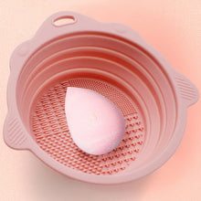 Load image into Gallery viewer, Makeup Brush Cleaner Cleaning Bowl Brush Tool Set Thorough Cleaning Without Hurting Bristles Wet &amp; Dry Powder Puff Dry Cleaner
