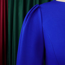 Load image into Gallery viewer, Elegant O-Neck Sheath Midi Dress
