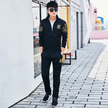Load image into Gallery viewer, Plus Size 5XL 6XL Men's Tracksuit Autumn Clothes Sportswear Two Piece Set Men Jacket Sweatpants Male Sweatsuit Sports Suits Sets
