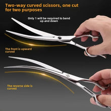 Load image into Gallery viewer, Pet Grooming Scissors Dog Hair Tool Set Professional Trimming Scissors Bent Scissors  Haircutting Pet Clippers
