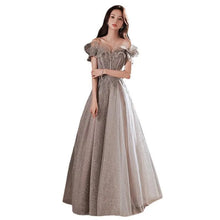 Load image into Gallery viewer, One Shoulder Fairy Style Evening Dress
