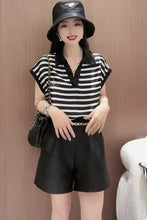 Load image into Gallery viewer, Striped Two Piece Summer Short Set
