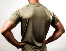 Load image into Gallery viewer, Summer Gym T-shirts Men's Solid Fitness Clothing O-neck Short Sleeve Tops Breathable Slim Bodybuilding Workout Muscle Tees Male
