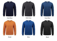 Load image into Gallery viewer, Men'S Solid Sweatshirts Autumn Winter Loose Fleece Soft Hoodies Basics Crewneck Warm Sportswears Street Casual Mens Clothes
