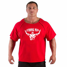 Load image into Gallery viewer, Men's T Shirts Fitness Men Bodybuilding  Shirt Batwing Sleeve Rag shirt Gym Fitness Muscle Running T shirt
