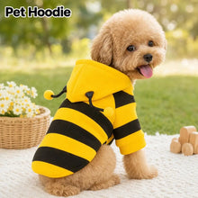 Load image into Gallery viewer, Bee Pet Puppy Coat Apparel Outfit Dog Hoodies Winter Warm Cat Cosplay Costume Holiday Outfit for Small Medium Dogs &amp; Cats
