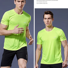 Load image into Gallery viewer, Men's Running T-Shirt Quick Dry Gym Sport Shirt Tops Short Sleeve Training Exercise Workout Shirts Summer Tops Tee Men Rashguard
