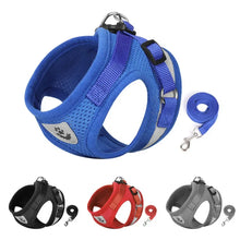 Load image into Gallery viewer, Cat Harness Lead Leash Set Adjustable Reflective Escape Proof Pet Mesh Vest Harness Puppy Dog Collar Small Dog Cat Pet Supplies
