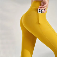Load image into Gallery viewer, Yoga Leggings for Fitness Legging Sport Side Pocket Pants Female Soft High Waist Leggins Push Up Gym Tights Women
