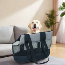 Load image into Gallery viewer, Practical Oxford Cloth Pet Carrier Black Foldable Pet Bag Breathable Lightweight Pet Backpack Hiking Trip

