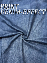 Load image into Gallery viewer, 5898 [Printed Leggings - Not Denim Fabric]Ladies' Seven-Point Leggings with a Faux Denim Print, Form-Fitting Pants
