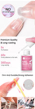 Load image into Gallery viewer, UR SUGAR 10ML Nail Glue No Need Lamp False Nail Tips Gel Cured Clear Color Nails Tools Super Strong Acrylic Tips Rhinestone Bond
