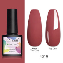 Load image into Gallery viewer, NAILCO 8ml Pink Red Colors Gel Nail Polish Nail Art Varnishes Gel Lacquer Coat LED Nails Manicure Design UV Gel Varnish Soak Off
