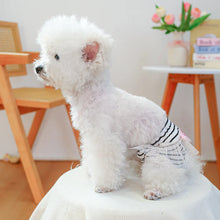 Load image into Gallery viewer, Striped Cotton Puppy Panties Set
