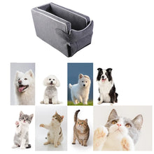 Load image into Gallery viewer, Car Center Console Pet Bed Mat   Fiber Pet Safety Seat  Essential for Cat &amp; Do Travel  Small pet car carrierNon-slip pet car s
