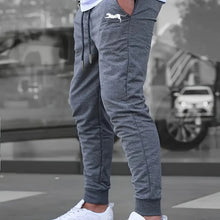 Load image into Gallery viewer, Men's Summer Casual Joggers, Elastic Drawstring Waist and Cuffs, Logo Print, Loose Fit, Comfortable Fabric, Sports Pants
