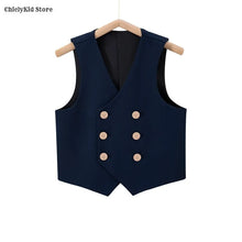 Load image into Gallery viewer, British Style Kids Vest Suit
