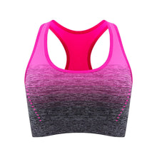 Load image into Gallery viewer, Sports Bra High Stretch Breathable Tops Fitness Women Padded for Running Yoga Gym Crop Bra Gradient Sports Bra for Workout Tops
