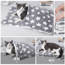 Load image into Gallery viewer, Flannel Pet Sleeping Mat Dog Bed Cat Litter Puppy Bed Dog Sofa Lovely Mattress Cushion for Small Large Dog Blanket For Winter
