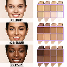 Load image into Gallery viewer, 8 Shade Soft Matte Cream Concealer Palette Full Coverage Fade Dark Circles Blemishes Waterproof Long Lasting Oil Control Makeup
