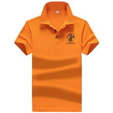 Load image into Gallery viewer, Polo Shirt Men Summer New Men's Short-Sleeved Polo Shirt Mens Embroidery Synthetic Fiber Fabric Youth Casual Business Polo Shirt
