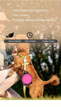Load image into Gallery viewer, Portable Pet Folding Bowl, Outdoor Dog Double Bowl for Water and Food Sharing, Cat Bowl, Pet Dog Food Basin, Suitable for Travel
