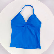 Load image into Gallery viewer, Women's Sexy Sports Bra - Open Back Design, Breathable Stretchy Fabric for Yoga - Elegant Solid Color All-Season Activewear
