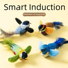 Load image into Gallery viewer, Interactive Cat Toy Electric Simulation Bird With Chirping Sound Flapping Wings Plush Chew Bite Toy For Kittens Cats Pet Supplie
