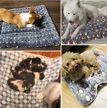 Load image into Gallery viewer, Flannel Pet Sleeping Mat Dog Bed Cat Litter Puppy Bed Dog Sofa Lovely Mattress Cushion for Small Large Dog Blanket For Winter
