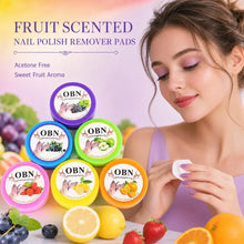 Load image into Gallery viewer, Nail Polish Remover Pads Fruit Flavor Eyelash Glue Cleaning Wipes Disposable Boxed Gel Polish Remover Cotton Pads Wipes
