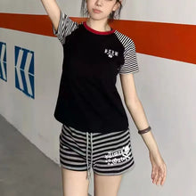 Load image into Gallery viewer, Women Shorts Pantalones Cortos De Mujer Casual Fashion Y2k Pants 2026 New Street Hottie Bottoms Striped Skull Print Chic Shorts
