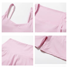 Load image into Gallery viewer, Summer 2PCS Yoga Suit Sports Set Women Quick-Dry Gym Set Women Tracksuit Running Workout Long Sleeve Sports Shirt Yoga Clothing
