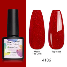 Load image into Gallery viewer, NAILCO 8ml Pink Red Colors Gel Nail Polish Nail Art Varnishes Gel Lacquer Coat LED Nails Manicure Design UV Gel Varnish Soak Off
