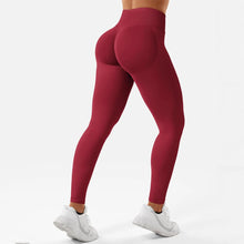 Load image into Gallery viewer, Leggings Women Seamless Leggings Gym Energy Low Ribbed Waistband Yoga Pants Back Scrunch Booty Tights Pants
