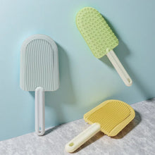 Load image into Gallery viewer, Dual-Sided Pet Grooming Brush: Detangling &amp; Shedding Tool on One Side, Gentle Massage Bristles on the Reverse - for Pets
