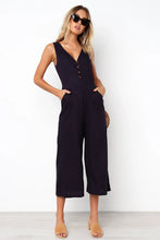 Load image into Gallery viewer, Urban V-Neck Streetwear Jumpsuit
