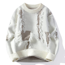 Load image into Gallery viewer, 2026 Winter Fashion worn‑out design Sweater Men Casual Knit Pullovers Mens Thick Warm Loose Knitted Sweaters Streetwear Man
