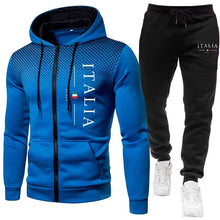 Load image into Gallery viewer, Autumn Winter Popular Men's Tracksuit Zipper Hoodie and Sweatpants Urban Casual Sporty Jogging Suit Male Daily Training Outfits
