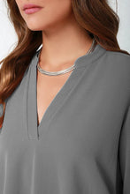 Load image into Gallery viewer, Women Tops Blouses Long Sleeve  V-Neck Chiffon Blouse office work Shirt
