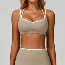 Load image into Gallery viewer, Sport Bras Women Breathable Sports Bra Shockproof Fitness Tops Push Up Gym Crop Top Brassiere Gym Workout Top Seamless Yoga Bra

