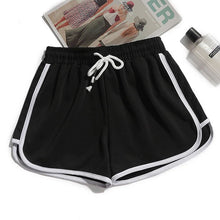 Load image into Gallery viewer, Women Yoga Shorts Summer Outer Wear Mid-Waist Casual Loose Straight Pants Lady Stylish Thin Breathable Wide Leg Gym Short Pants
