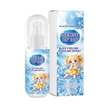 Load image into Gallery viewer, 50ml Cooling Spray Body Instant Cooling Mist Long Lasting Non Sticky Heat Relief Face Skin Clothing Sports Travel Hiking
