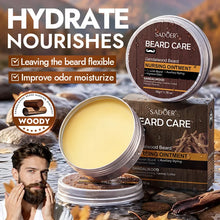 Load image into Gallery viewer, Men's Sandalwood Beard Care Balm Tame Unruly Hairs, Deeply Cleanse &amp; Moisturize Dry Beards, Promote Healthie Thicker Facial Hair
