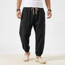 Load image into Gallery viewer, Men's Joggers Streetwear Casual Harem Pants Sport Large Sweatpants Korean Breathable Cotton Trousers Elastic Waist Long Pants

